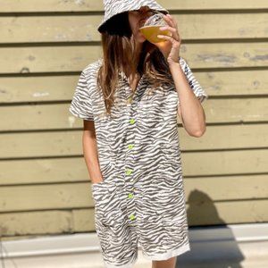 RED SKY - Zebra Jumpsuit - Size S